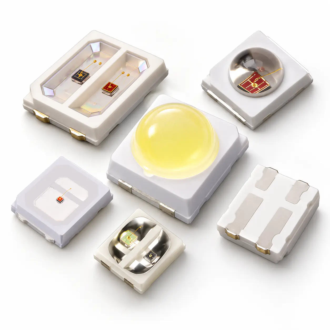 2835 SMD LED package outline and mounting-pad reference