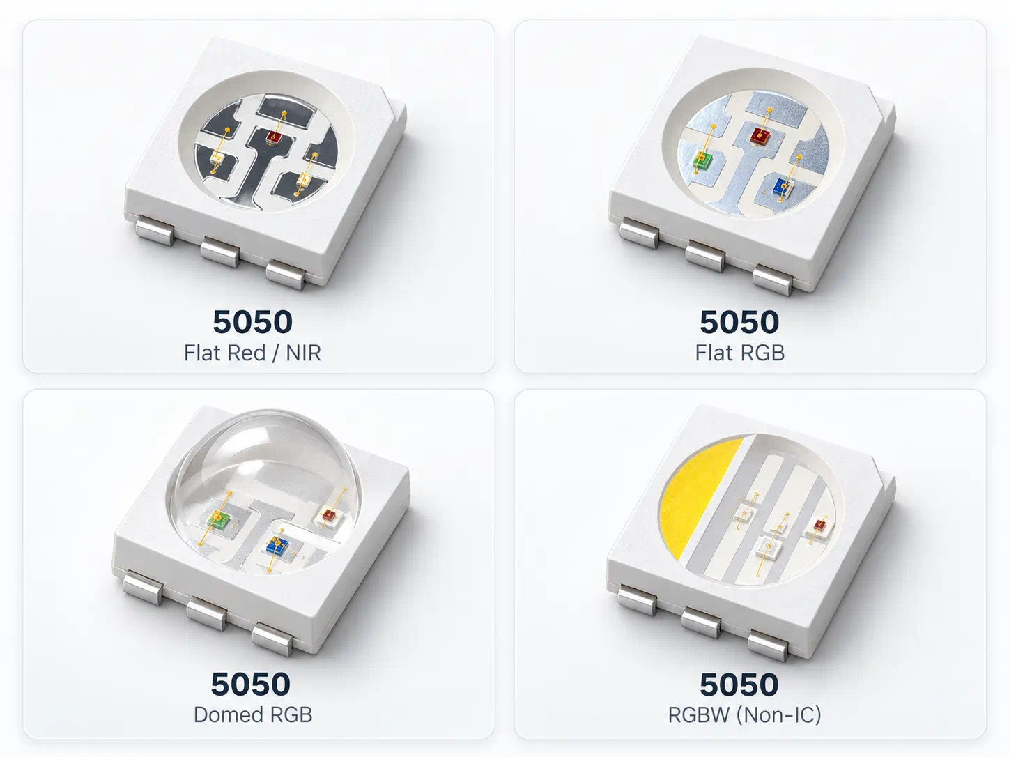 5050 LED package drawing and technical dimensions